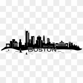 Boston Skyline Name Black And White, HD Png Download - boston skyline silhouette png