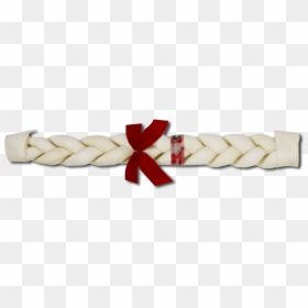 Natural Braided W/ribbon - Wrapping Paper, HD Png Download - holiday ribbon png