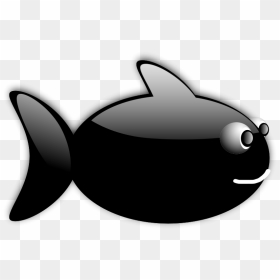 Christian Fish Clipart, Vector Clip Art Online, Royalty - Black Fish Cartoon, HD Png Download - christian fish png