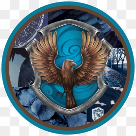 Ravenclaw Harry Potter Things, Harry Potter Fandom, - Ravenclaw Crest Blue And Bronze, HD Png Download - ravenclaw png