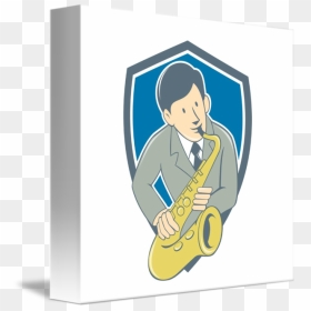Musician Clipart Sax Player - Saxophone, HD Png Download - musician png