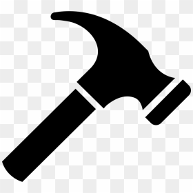 Logo Vector Graphics Custom Home Construction Worker - Hammer Silhouette Png, Transparent Png - construction tools png