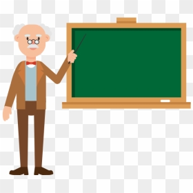 Professor Pointing To Blackboard, HD Png Download - blackboard png