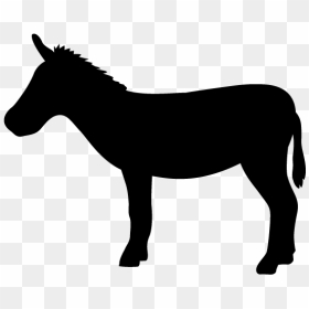 Horses Silhouette Clip Art - ロバ イラスト フリー 素材, HD Png Download - horse silhouette png