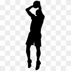 Basketball Shadow Clipart Png Basketball Player Shooting - Shooting Basketball Player Clipart, Transparent Png - fairy silhouette png