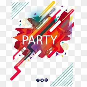 Party Poster Music Festival - Abstract Party Poster Background, HD Png Download - poster png
