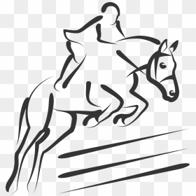 Horse Jumping Silhouette Png , Png Download - Equestrian Horse Jumping Silhouette, Transparent Png - horse silhouette png