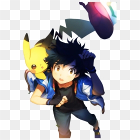 Transparent Ash Ketchum Hat Png - Anime Pokemon Ash Pikachu, Png Download - ash png