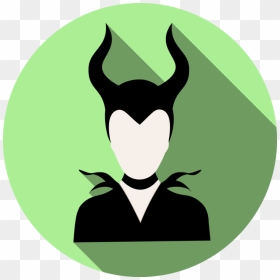 Transparent Horns Clipart - Maleficent Icon Png, Png Download - maleficent png
