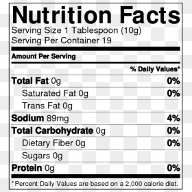 Traditional Chimichurri Nutrition Facts - Nutrition Facts, HD Png Download - nutrition facts png
