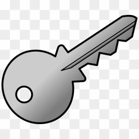 Grey-shaded Key Clip Arts - Key Clipart, HD Png Download - key icon png