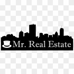 Mr Real Estate - Silhouette, HD Png Download - boston skyline silhouette png