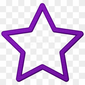 Download Purple Star Border Frame Png Clipart Png Photo - Empty Star Png, Transparent Png - stars clipart png