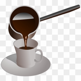 Turkish Coffee Clip Arts - Pouring Out Coffee Clipart, HD Png Download - coffee icon png