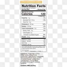 Aloe Vera Nutrition Facts , Png Download - Nutrition Facts For Organic ...