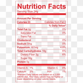 Nutrition Facts Png, Transparent Png - nutrition facts png