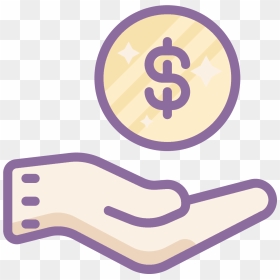 Get Cash Icon - Save Money Png Purple, Transparent Png - cash icon png