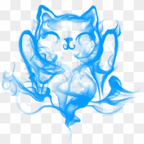 Freetoedit Cat Vape Smoke Cloud Blue - Smoke, HD Png Download - vape smoke png