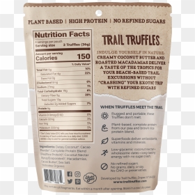 Trail Truffle Variety Pack - Trail Truffles, HD Png Download - nutrition facts png