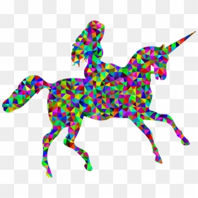 Knight Clipart Horse Silhouette Png - Unicorn Silhouette Png, Transparent Png - horse silhouette png