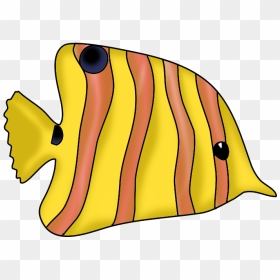 Tropical Fish Clip Art For - Yellow And Orange Fish, HD Png Download - fish clipart png