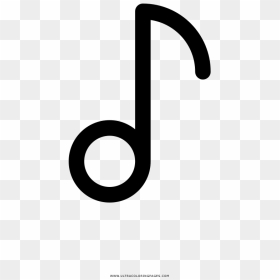 Quarter Note Coloring Page - Circle, HD Png Download - quarter note png