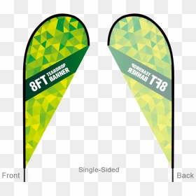 8ft Teardrop Flag With Ground Stake - Teardrop Flag 15 Ft Double Sided, HD Png Download - teardrop tattoo png