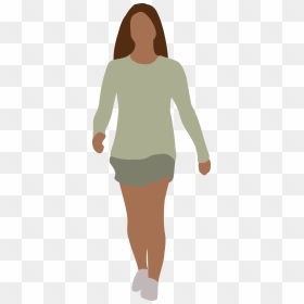 Faceless Woman Walking Clip Arts - Woman Walking Clipart, HD Png Download - woman walking png
