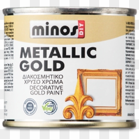 Gold Enamel Paint For Metal, HD Png Download - gold paint png