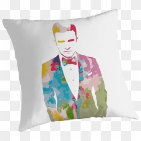 Justin Timberlake Water Colour By Obieb - Cushion, HD Png Download - justin timberlake png