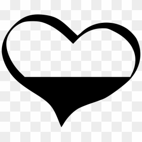 File - Asexuality Symbol - Svg - Half Filled Heart - Half Filled Heart Symbol, HD Png Download - heart symbol png