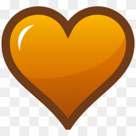 Orange Heart Icon Svg Clip Arts - Heart Clipart Orange, HD Png Download - heart symbol png