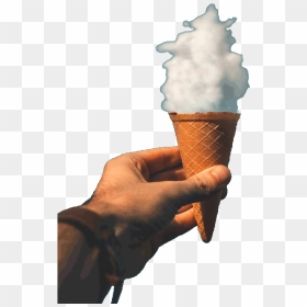 In This Example, We Remove The Turquoise Color Background - Hand Holding Ice Cream Transparent, HD Png Download - picture png