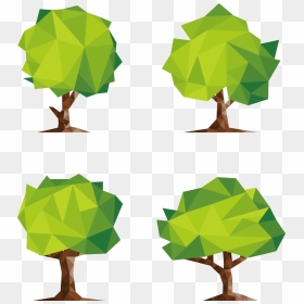 Polygon Low Poly Tree - Low Poly Tree Png, Transparent Png - polygon png