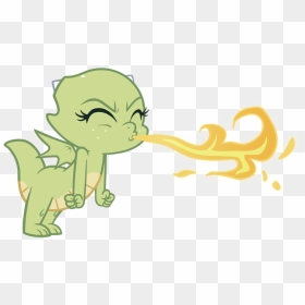Thumb Image - Cute Cartoon Dragon Breathing Fire, HD Png Download - fire breath png