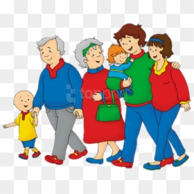 Free Png Download Caillou With His Parents And Grandparents - Caillou Grandma And Grandpa, Transparent Png - caillou png