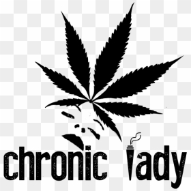 Chronic Lady - Cannabis Leaf, HD Png Download - weed blunt png