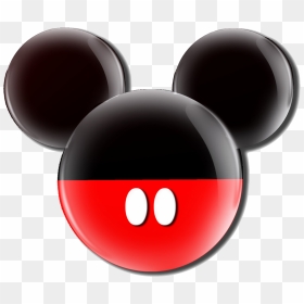 Mickey Mouse Ears Clip Art - Mickey Mouse Black And Red, HD Png Download - mickey ears png