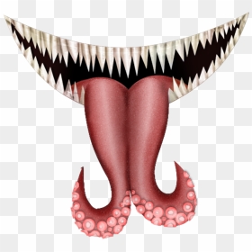 Fang Drawing Sharp Tooth Smile - Sharp Teeth Png, Transparent Png - creepy smile png