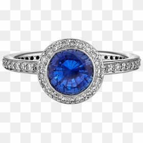 Blue Sapphire Gemstone For Foreign Travel - Engagement Ring, HD Png Download - sapphire png