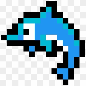 Dolphin Pixel Art Minecraft, HD Png Download - color explosion png