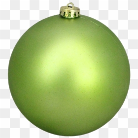 Green Christmas Ball Png Pic - Christmas Ornament, Transparent Png - christmas ornament border png