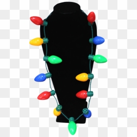 Christmas Light Bulb Necklace - Necklace, HD Png Download - christmas bulb png