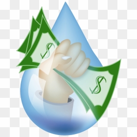 Conservation And Revenue Stability - Cartoon Hand Holding Money, HD Png Download - cartoon hand png