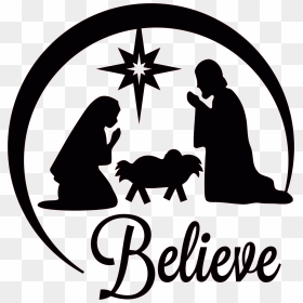Transparent Nativity Clipart - Nativity Silhouette, HD Png Download - church silhouette png