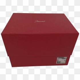 Vintage Large Red Baccarat Vase Empty Box Fitted Sold - Box, HD Png Download - red box png