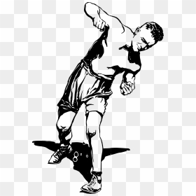 Standing Boxer Clip Arts - Boxing Images Black And White Cartoon, HD Png Download - boxer png