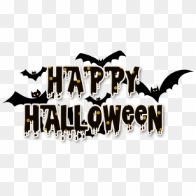 Halloween Bat Logo Name - Halloween Name Logo, HD Png Download - halloween bat png