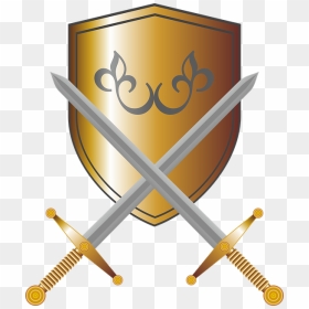 Escudo E Espada Png Clipart , Png Download - Sword And Shield Border, Transparent Png - escudo png