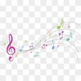 Color Music Notes Png - Music Note Background Png, Transparent Png - color music notes png